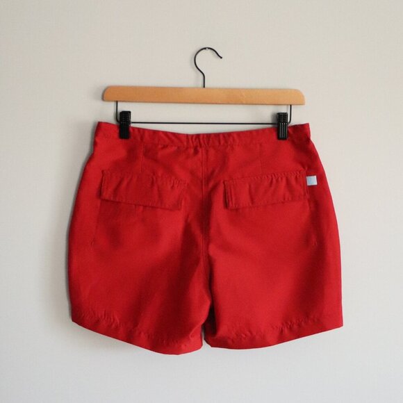 Liquid Boys Sz 10 Red Kids Swim Casual Drawstring Pocket Summer Shorts - Picture 2 of 11